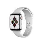 D.World ZK Smart Call Watch with Bluetooth (White/Silver) Call Touch Screen, Heart Rate Monitoring – Compatible with Android & iPhone iOS